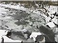 Iced weir on River Amman