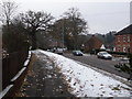 Northbourne: raised pavement in East Howe Lane