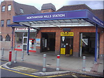 TQ1090 : Northwood Hills Underground station by David Howard