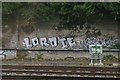 Graffiti, trackside, south of New Cross Gate