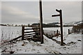NT4626 : Borders Abbeys Way sign near Brownmoor farm by Jim Barton