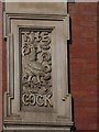 The Cock, Great Portland Street, W1: detail