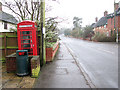 K6 telephone box by Brockdish village hall