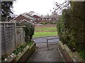 Looking across Winchester Road to the houses in Stoneham Park