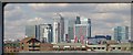 Canary Wharf towers, from Greenwich Pier