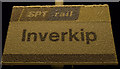 Inverkip station sign