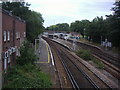 Wandsworth Common station from bridge on Nightingale Lane