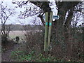 Two Footpath signs in East End Lane, East Bergholt