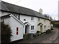 Cottages with letterbox, Cutcombe