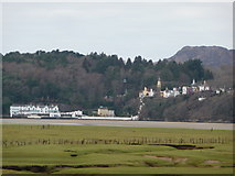 SH6036 : View across Glastraeth towards Portmeirion by Jeremy Bolwell