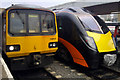 SE1632 : Spot the difference - old and new(ish) trains at Bradford Interchange by Phil Champion