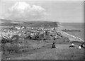 West Bay from West Cliff, c.1958