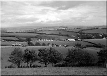 SY4491 : Guides' campsite at Down House farm, Eype, c.1958 by Eileen Warren