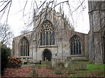 TF4322 : St Mary's church in Long Sutton - the nave from the west by Evelyn Simak