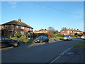 Looking across to a phone box in Merchistoun Road