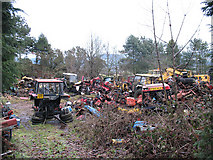 SJ8759 : Tractors graveyard (4) by Stephen Craven