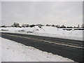 Snow mound on A192