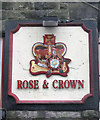 Sign for the Rose and Crown