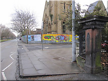 SJ3589 : Princes Road junction and a bench mark by John S Turner