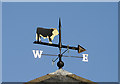 The weather vane on Morrisons supermarket, Hawick