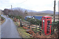 Red telephone box at Badrallach