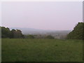 View across fields towards the Downs, from the high ground by Pond Head