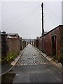 Back street between Hodder Street and Spencer Street, Accrington