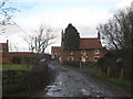 Church Farm and the lane to Moorhouse Chapel