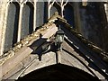 Detail of church porch, Tisbury