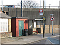 Bus stop and substation, Westcombe Hill