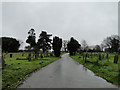 Halesworth cemetery on a rainyday