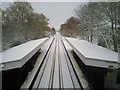 Falconwood station in the snow