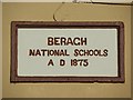 Plaque, Beragh National Schools