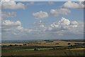 Looking east off the Ridgeway at Bury Down