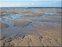 SW3627 : Gwynver Beach at low tide by Rod Allday