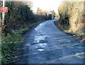 Concealed driveway ahead, Heol Las near Peterstone Wentlooge