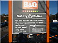 Plymouth : B&Q Safety Notice