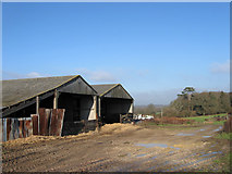 TQ3817 : Barns, Broomfield Farm by Simon Carey