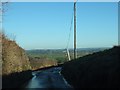 Road descending to Clyst St Lawrence