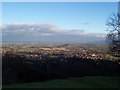 Looking down on Great Malvern