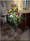 SU9503 : St Mary, Barnham: floral display by Basher Eyre