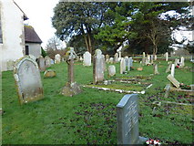SU9503 : St Mary, Barnham: gravestones by Basher Eyre