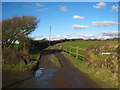 The track leading to Priske Farm