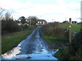 The track leading to Predannack Manor Farm