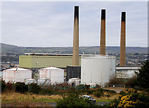 D4201 : Chimneys, Ballylumford power stations, Islandmagee (1) by Albert Bridge