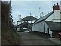 Lane from west entering Sweetham