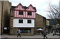 Mock Tudor in pink and white