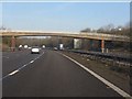 M6 Motorway - accommodation bridge near Cresswell Grove