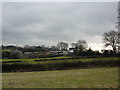 Ashes Farm and distant church