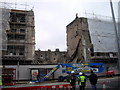 Collapsed building in Fulham Road